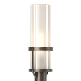 Hubbardton Forge 2023 Coastal Dark Smoke Frosted Glass (FD) Alcove Outdoor Post Light