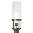 Hubbardton Forge 2023 Coastal Dark Smoke Clear Glass (ZM) Alcove Outdoor Post Light