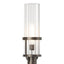Hubbardton Forge 2023 Coastal Dark Smoke Clear Glass (ZM) Alcove Outdoor Post Light