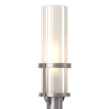 Hubbardton Forge 2023 Coastal Burnished Steel Frosted Glass (FD) Alcove Outdoor Post Light