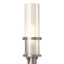 Hubbardton Forge 2023 Coastal Burnished Steel Frosted Glass (FD) Alcove Outdoor Post Light