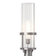 Hubbardton Forge 2023 Coastal Burnished Steel Clear Glass (ZM) Alcove Outdoor Post Light