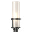 Hubbardton Forge 2023 Coastal Black Frosted Glass (FD) Alcove Outdoor Post Light