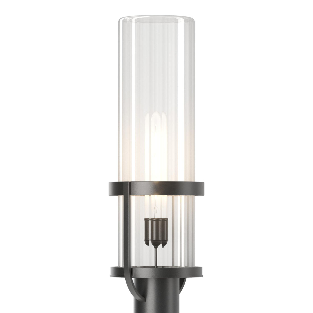 Hubbardton Forge 2023 Coastal Black Clear Glass (ZM) Alcove Outdoor Post Light