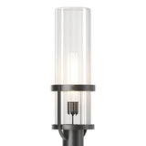 Hubbardton Forge 2023 Coastal Black Clear Glass (ZM) Alcove Outdoor Post Light