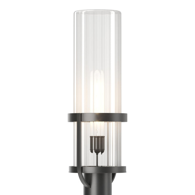 Hubbardton Forge 2023 Coastal Black Clear Glass (ZM) Alcove Outdoor Post Light