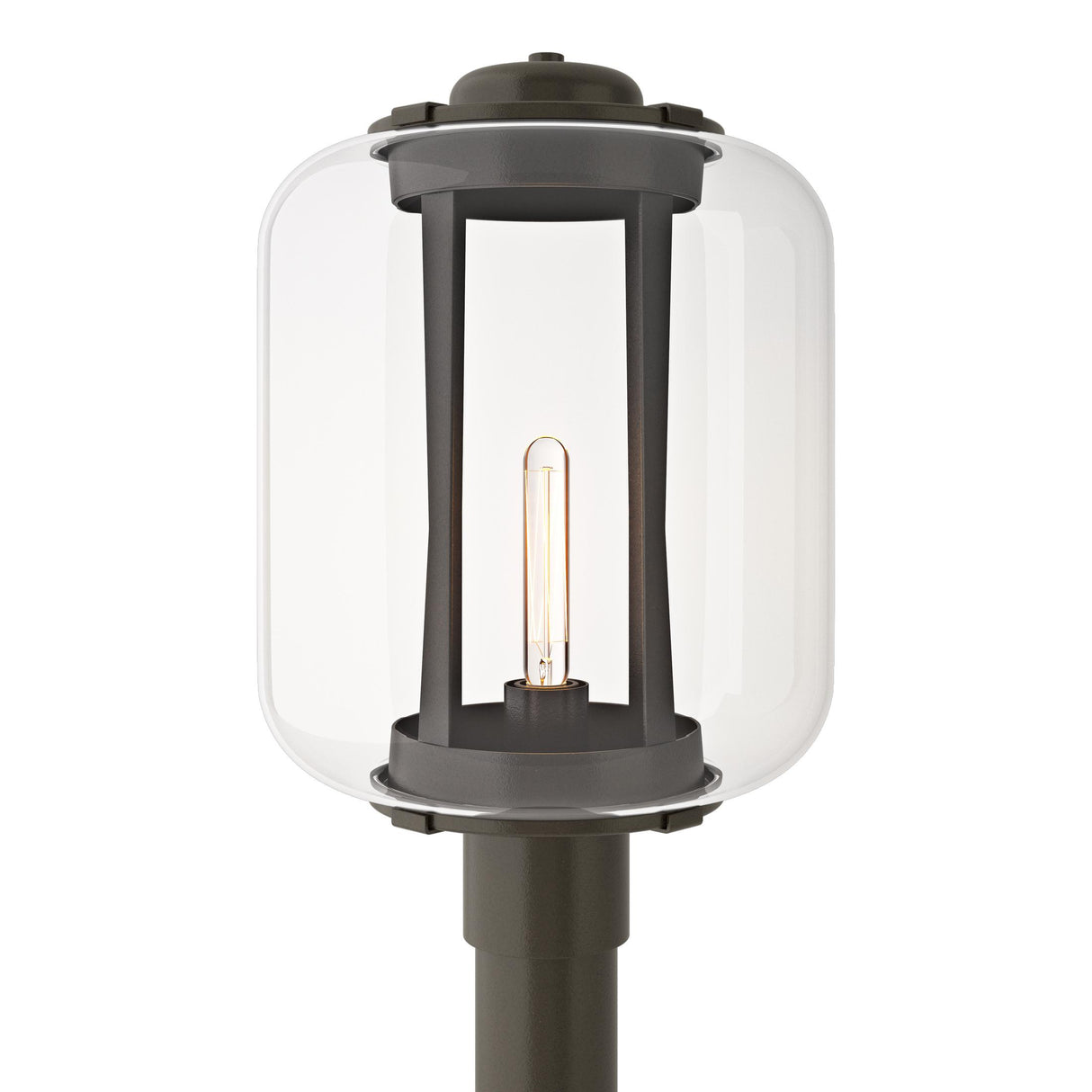 Hubbardton Forge 2023 Coastal Oil Rubbed Bronze Clear Glass (ZM) Fairwinds Extra Large Outdoor Post Light