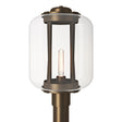Hubbardton Forge 2023 Coastal Bronze Clear Glass (ZM) Fairwinds Extra Large Outdoor Post Light