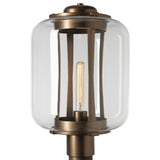 Hubbardton Forge 2023 Coastal Bronze Clear Glass (ZM) Fairwinds Extra Large Outdoor Post Light