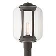 Hubbardton Forge 2023 Coastal Dark Smoke Clear Glass (ZM) Fairwinds Extra Large Outdoor Post Light