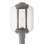 Hubbardton Forge 2023 Coastal Burnished Steel Clear Glass (ZM) Fairwinds Extra Large Outdoor Post Light