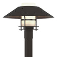 Hubbardton Forge 2021 Coastal Oil Rubbed Bronze Coastal Oil Rubbed Bronze Opal Glass (GG) Henry Outdoor Post Light