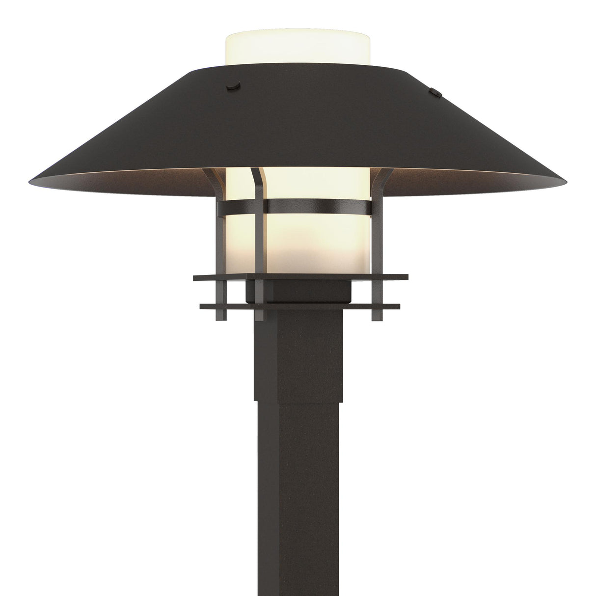 Hubbardton Forge 2021 Coastal Oil Rubbed Bronze Coastal Oil Rubbed Bronze Opal Glass (GG) Henry Outdoor Post Light