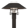 Hubbardton Forge 2021 Coastal Oil Rubbed Bronze Coastal Oil Rubbed Bronze Clear Glass (ZM) Henry Outdoor Post Light