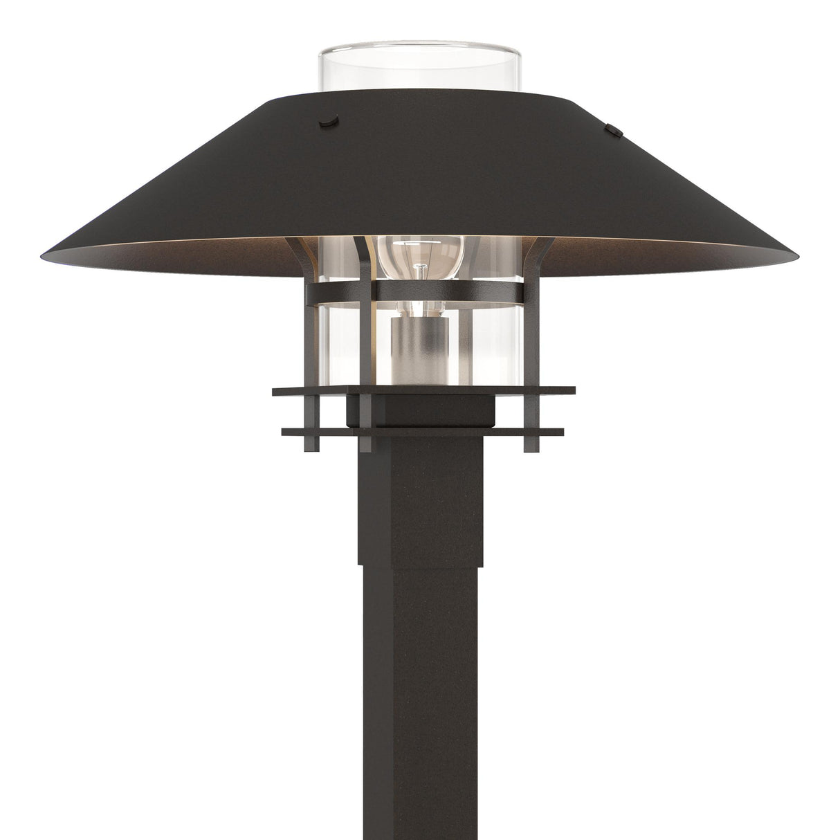 Hubbardton Forge 2021 Coastal Oil Rubbed Bronze Coastal Oil Rubbed Bronze Clear Glass (ZM) Henry Outdoor Post Light