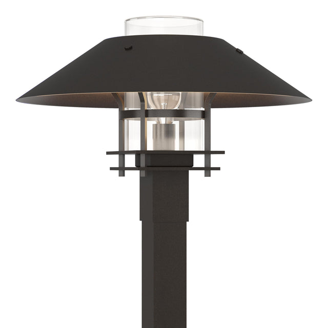 Hubbardton Forge 2021 Coastal Oil Rubbed Bronze Coastal Oil Rubbed Bronze Clear Glass (ZM) Henry Outdoor Post Light