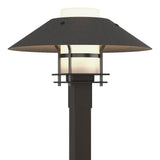 Hubbardton Forge 2021 Coastal Oil Rubbed Bronze Coastal Natural Iron Opal Glass (GG) Henry Outdoor Post Light