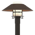 Hubbardton Forge 2021 Coastal Oil Rubbed Bronze Coastal Bronze Opal Glass (GG) Henry Outdoor Post Light