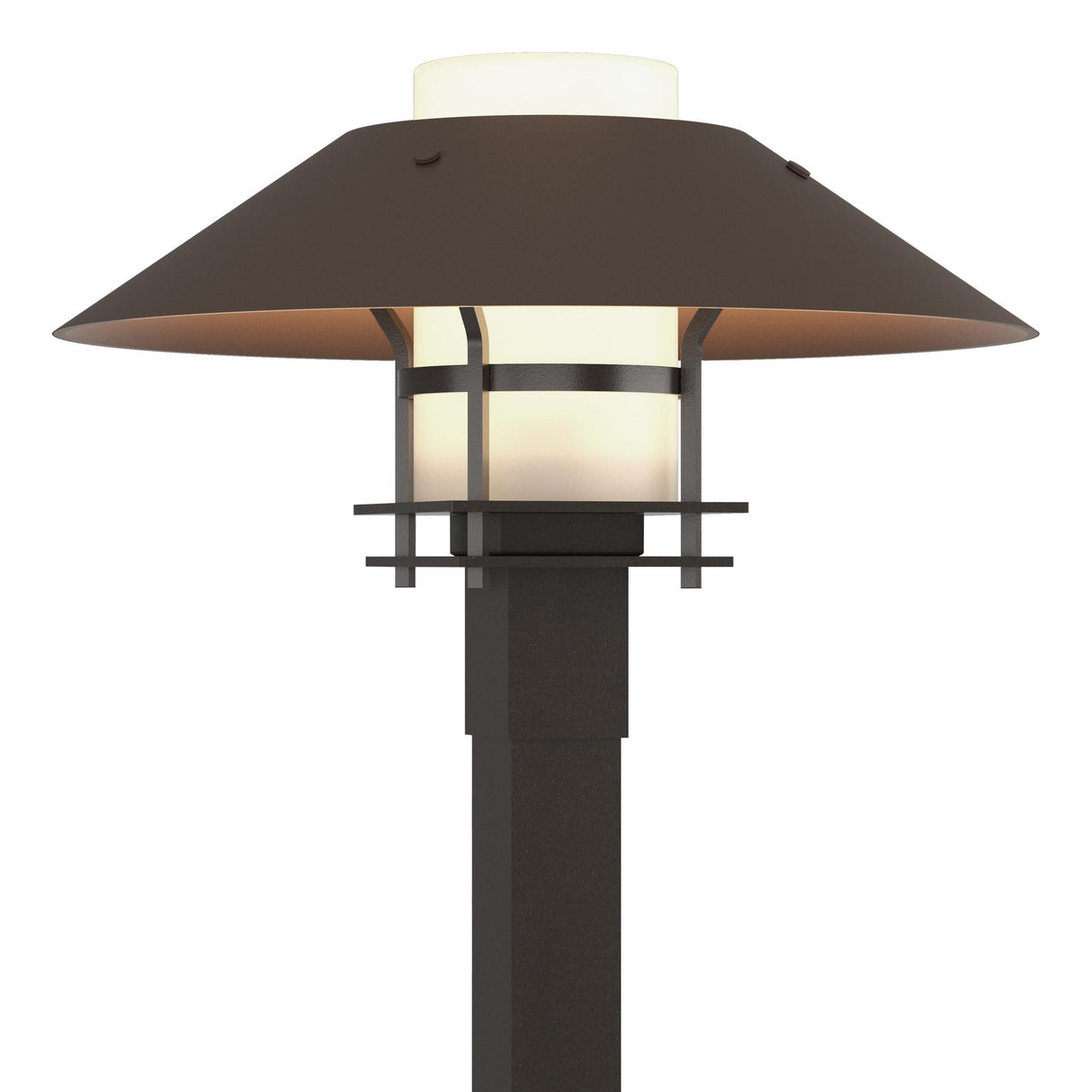 Hubbardton Forge 2021 Coastal Oil Rubbed Bronze Coastal Bronze Opal Glass (GG) Henry Outdoor Post Light