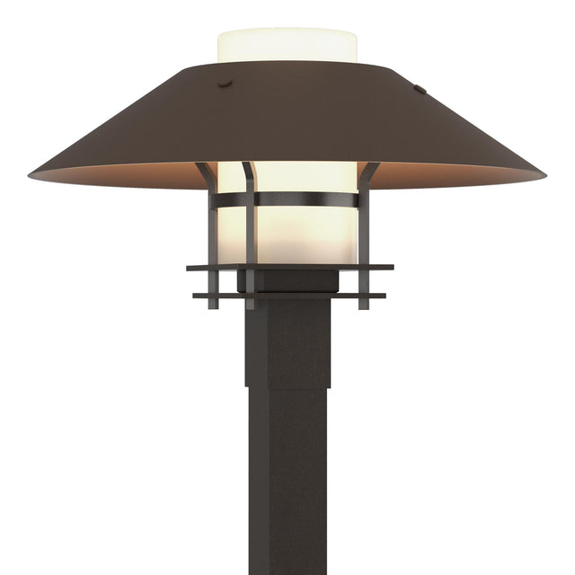 Hubbardton Forge 2021 Coastal Oil Rubbed Bronze Coastal Bronze Opal Glass (GG) Henry Outdoor Post Light