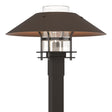 Hubbardton Forge 2021 Coastal Oil Rubbed Bronze Coastal Bronze Clear Glass (ZM) Henry Outdoor Post Light