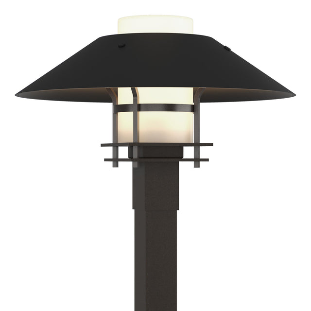 Hubbardton Forge 2021 Coastal Oil Rubbed Bronze Coastal Black Opal Glass (GG) Henry Outdoor Post Light