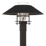 Hubbardton Forge 2021 Coastal Oil Rubbed Bronze Coastal Black Clear Glass (ZM) Henry Outdoor Post Light