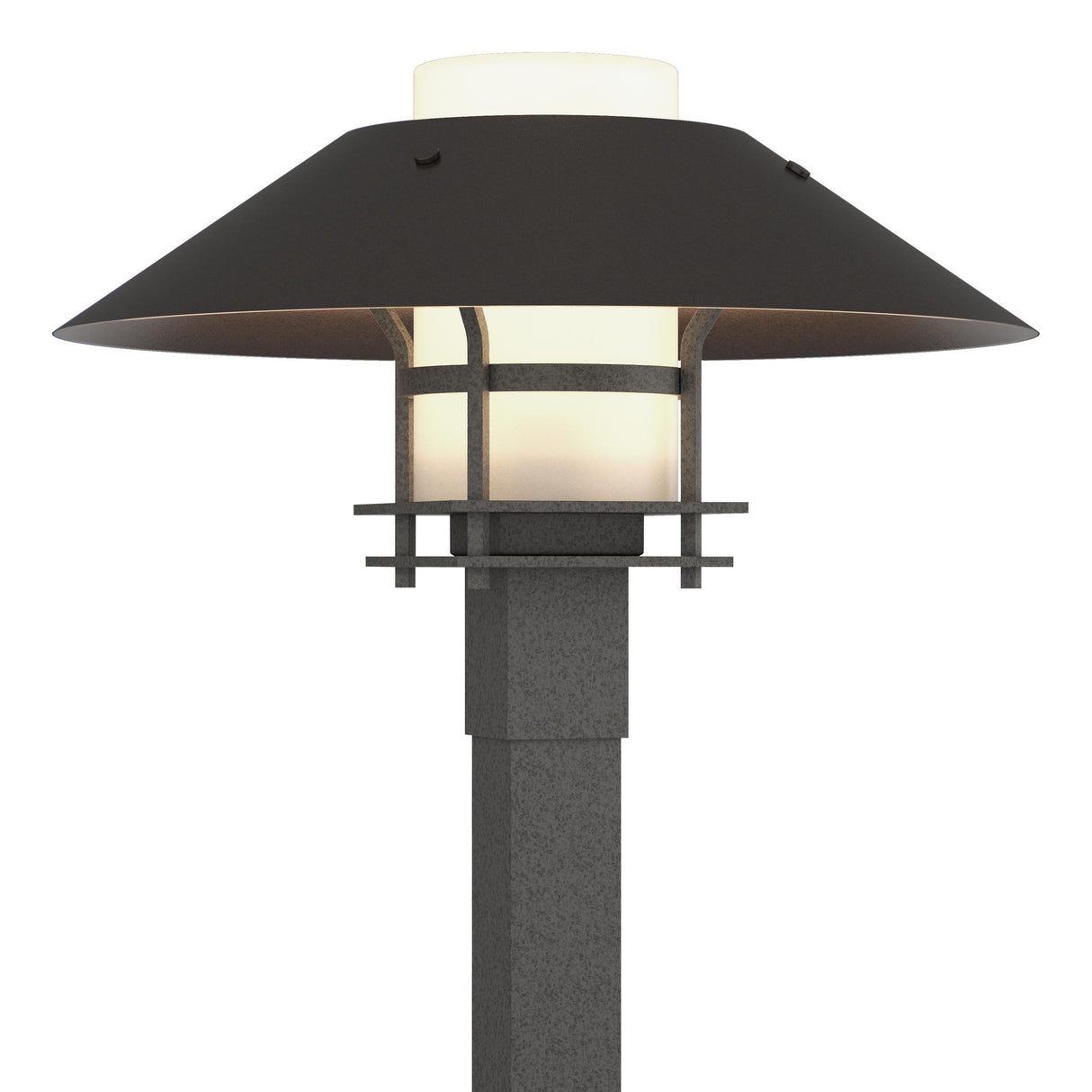 Hubbardton Forge 2021 Coastal Natural Iron Coastal Oil Rubbed Bronze Opal Glass (GG) Henry Outdoor Post Light