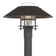Hubbardton Forge 2021 Coastal Natural Iron Coastal Oil Rubbed Bronze Clear Glass (ZM) Henry Outdoor Post Light