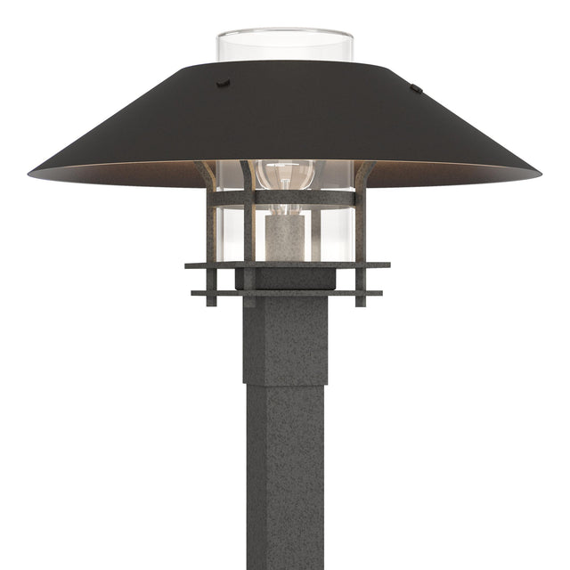 Hubbardton Forge 2021 Coastal Natural Iron Coastal Oil Rubbed Bronze Clear Glass (ZM) Henry Outdoor Post Light