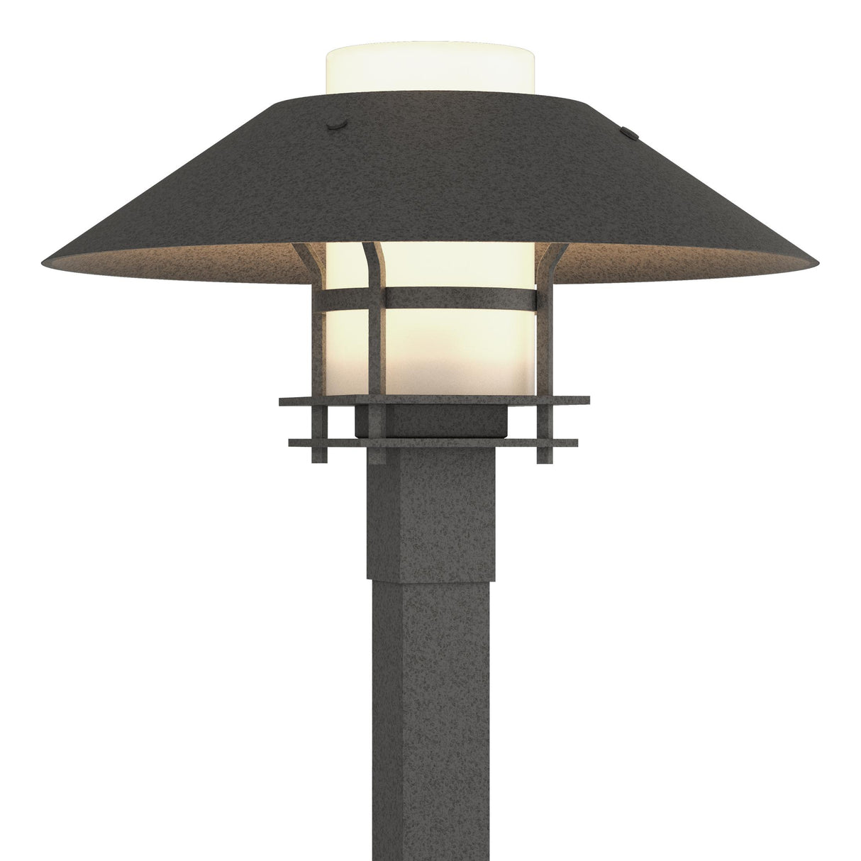 Hubbardton Forge 2021 Coastal Natural Iron Coastal Natural Iron Opal Glass (GG) Henry Outdoor Post Light