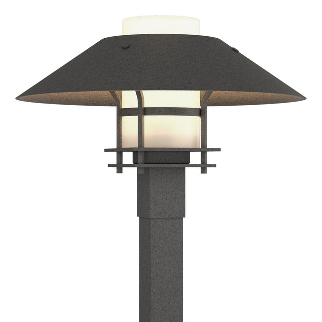 Hubbardton Forge 2021 Coastal Natural Iron Coastal Natural Iron Opal Glass (GG) Henry Outdoor Post Light