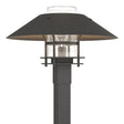 Hubbardton Forge 2021 Coastal Natural Iron Coastal Natural Iron Clear Glass (ZM) Henry Outdoor Post Light