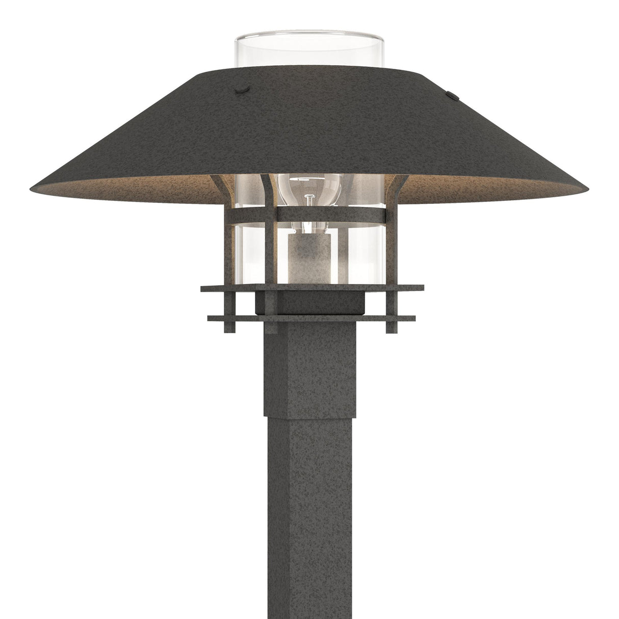 Hubbardton Forge 2021 Coastal Natural Iron Coastal Natural Iron Clear Glass (ZM) Henry Outdoor Post Light