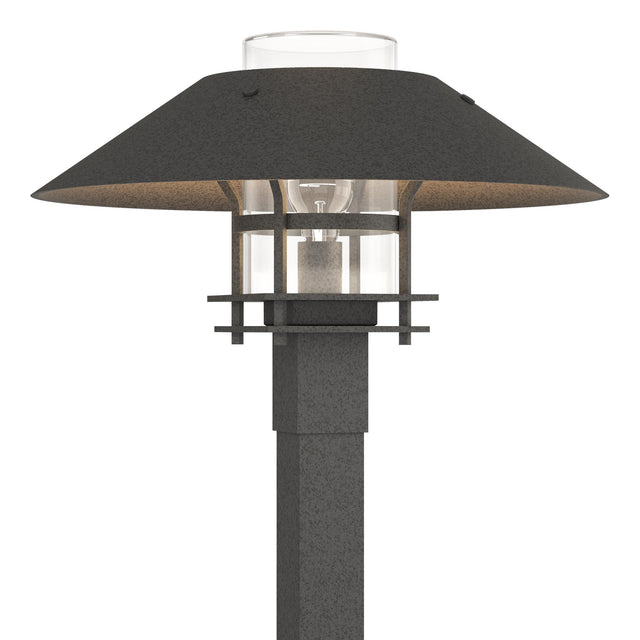 Hubbardton Forge 2021 Coastal Natural Iron Coastal Natural Iron Clear Glass (ZM) Henry Outdoor Post Light