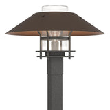 Hubbardton Forge 2021 Coastal Natural Iron Coastal Bronze Clear Glass (ZM) Henry Outdoor Post Light