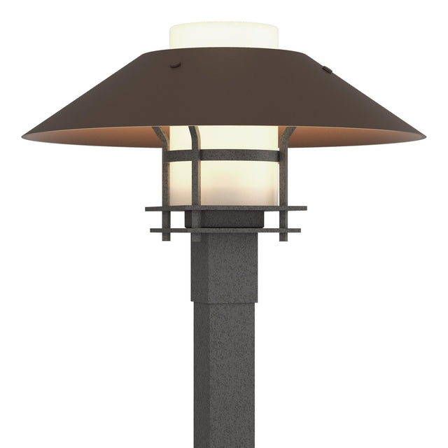 Hubbardton Forge 2021 Coastal Natural Iron Coastal Bronze Opal Glass (GG) Henry Outdoor Post Light