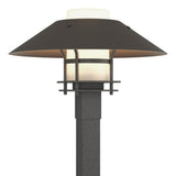 Hubbardton Forge 2021 Coastal Natural Iron Coastal Dark Smoke Opal Glass (GG) Henry Outdoor Post Light