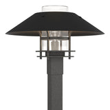 Hubbardton Forge 2021 Coastal Natural Iron Coastal Black Clear Glass (ZM) Henry Outdoor Post Light