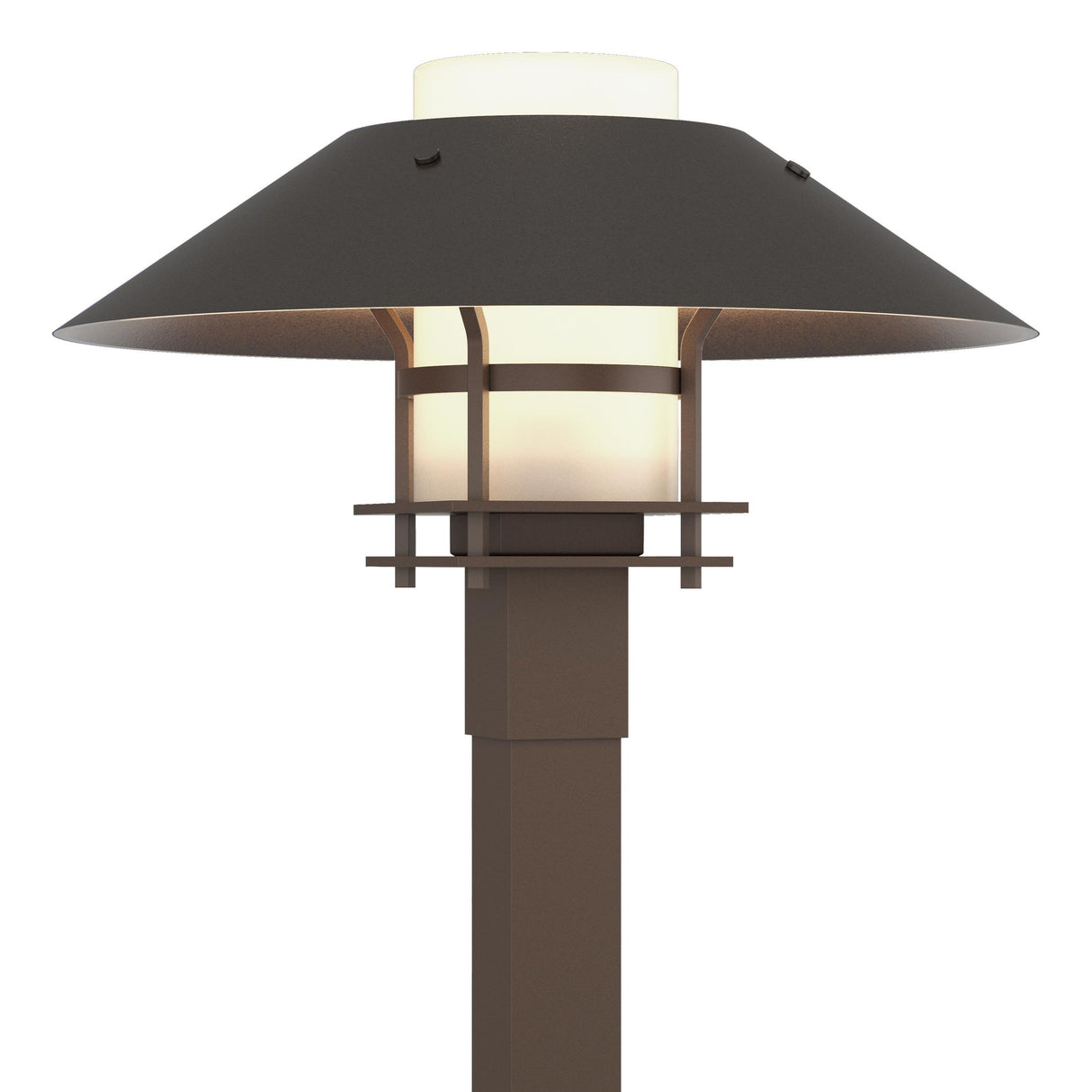Hubbardton Forge 2021 Coastal Bronze Coastal Oil Rubbed Bronze Opal Glass (GG) Henry Outdoor Post Light