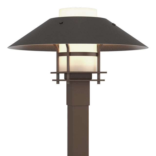 Hubbardton Forge 2021 Coastal Bronze Coastal Oil Rubbed Bronze Opal Glass (GG) Henry Outdoor Post Light