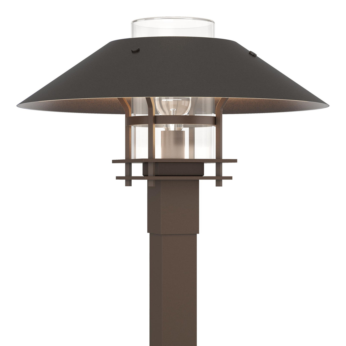 Hubbardton Forge 2021 Coastal Bronze Coastal Oil Rubbed Bronze Clear Glass (ZM) Henry Outdoor Post Light