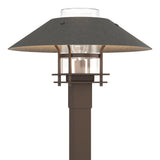 Hubbardton Forge 2021 Coastal Bronze Coastal Natural Iron Clear Glass (ZM) Henry Outdoor Post Light