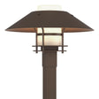 Hubbardton Forge 2021 Coastal Bronze Coastal Bronze Opal Glass (GG) Henry Outdoor Post Light