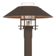Hubbardton Forge 2021 Coastal Bronze Coastal Bronze Clear Glass (ZM) Henry Outdoor Post Light