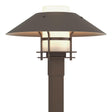 Hubbardton Forge 2021 Coastal Bronze Coastal Dark Smoke Opal Glass (GG) Henry Outdoor Post Light