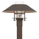 Hubbardton Forge 2021 Coastal Bronze Coastal Dark Smoke Clear Glass (ZM) Henry Outdoor Post Light