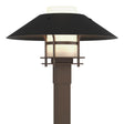 Hubbardton Forge 2021 Coastal Bronze Coastal Black Opal Glass (GG) Henry Outdoor Post Light