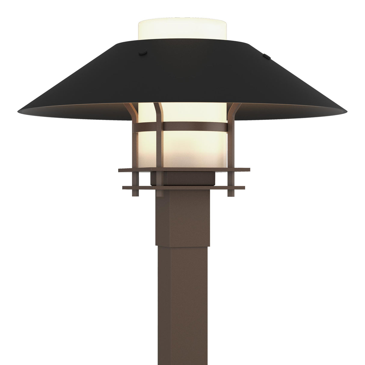 Hubbardton Forge 2021 Coastal Bronze Coastal Black Opal Glass (GG) Henry Outdoor Post Light