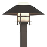 Hubbardton Forge 2021 Coastal Dark Smoke Coastal Oil Rubbed Bronze Opal Glass (GG) Henry Outdoor Post Light